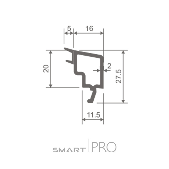 Штапик стандартный 16 мм на стеклопакет 24мм в Актобе
