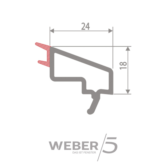 Штапик стандартный 24 мм в Актобе
